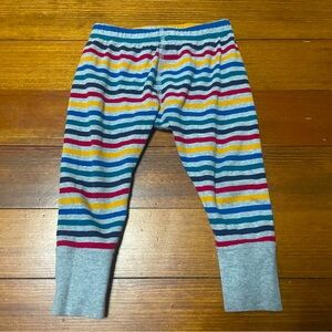 Hanna Andersson Organic Cotton Multicolor Striped Baby Pants Size 80cm 18-24 Mon